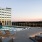sky deck showing swimming pool and city views at dusk