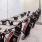 fitness area with row of equipment for working out